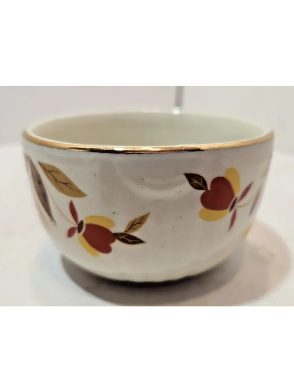 Vintage Hall Superior Jewel Tea Autumn Leaf Radiance Custard Cup Ramekin